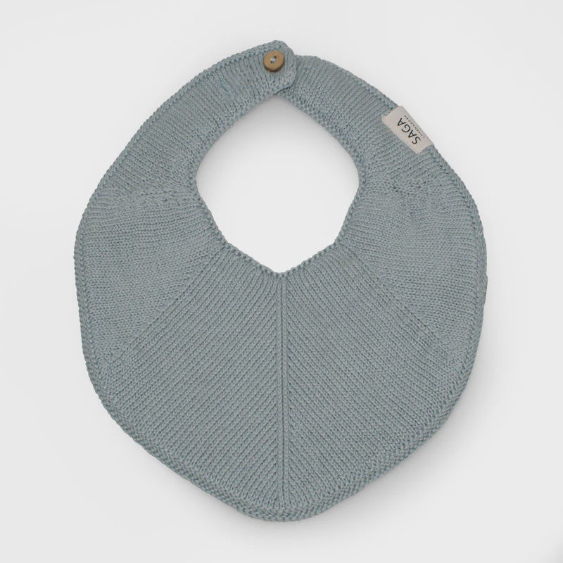 Knitted Bib Fjola / Light Blue