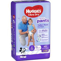 Huggies Ultra Dry Nappy Pants Size 6 - Boys