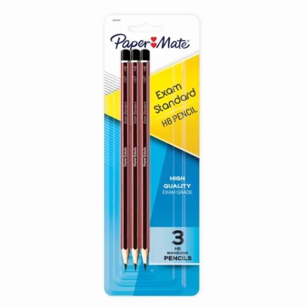 Papermate Woodcase Pencils HB 3pk