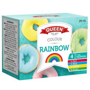 Queen Rainbow Food Colours 4 pack