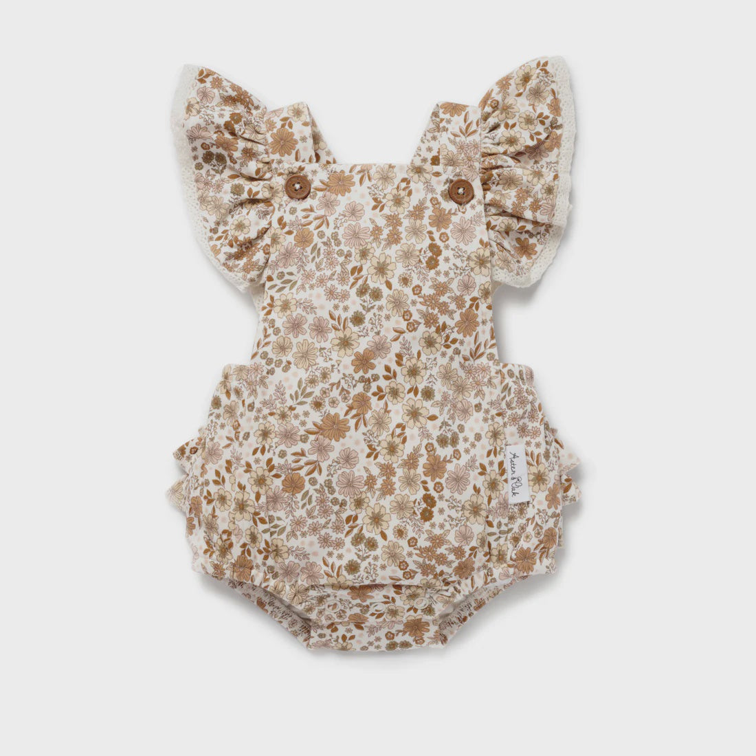 Aster & Oak Bailey Floral Flutter Playsuit / 3-6m