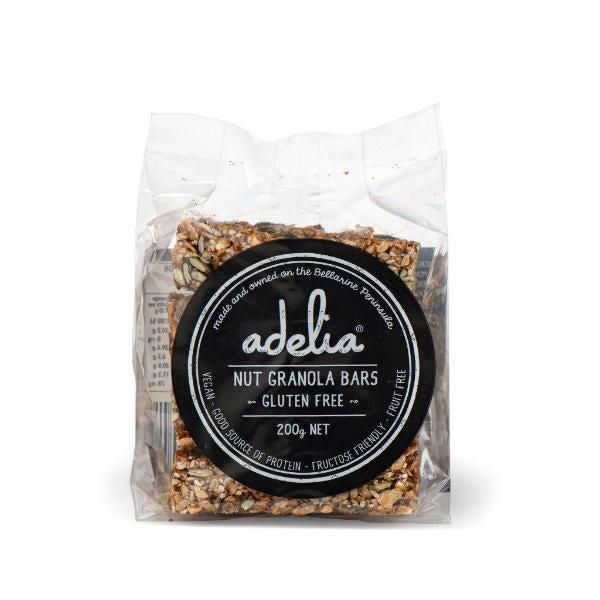 Adelia Nut Granola  Bars GF 200g