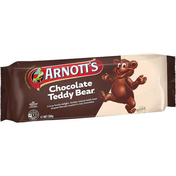 Arnott's Chocolate Teddy Bear Biscuits 200g