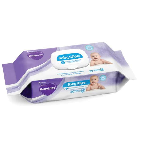 Babylove Everyday Baby Wipes 80pk