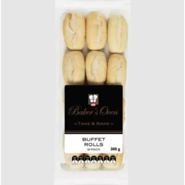 Bakers Oven Take & Bake Buffet Rolls 12pk