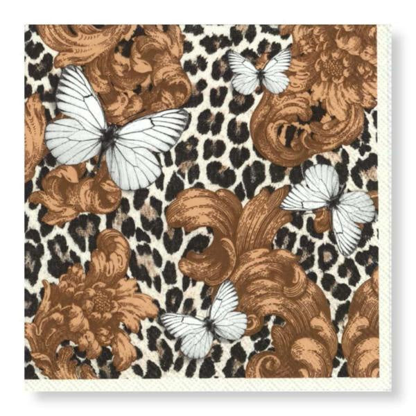 Baroque Leopard Cocktail Napkins