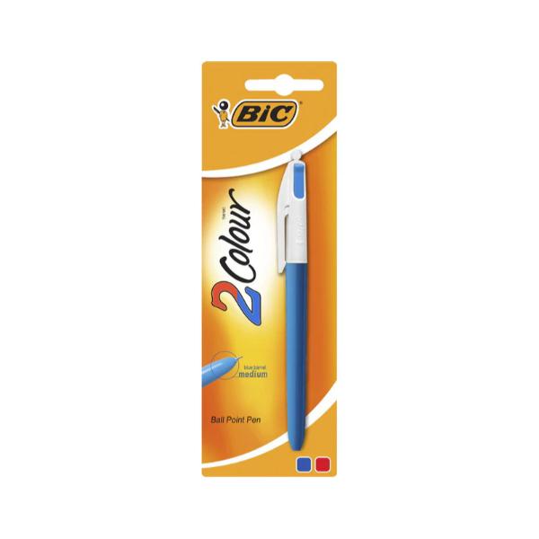 Bic 2 Colour Ballpoint Pen 1pk