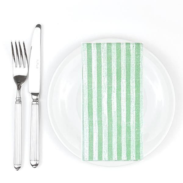 BioNap Extra Soft Dinner Napkin - Kim Green Stripe