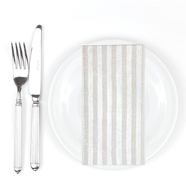 BioNap Extra Soft Dinner Napkin - Kim Sand Stripe