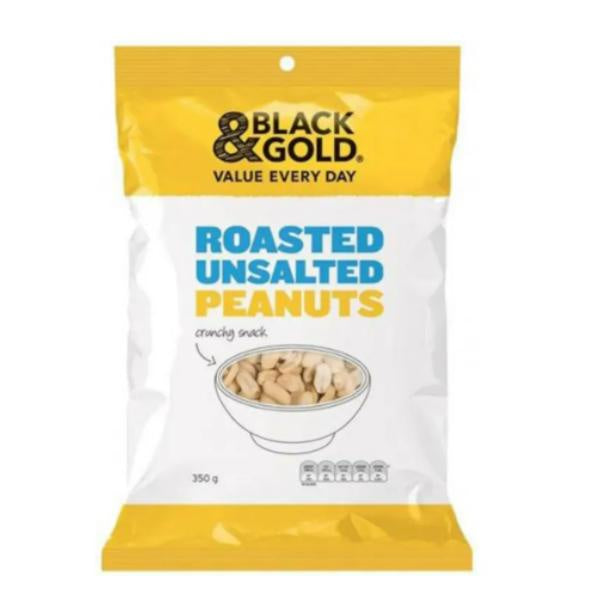 Black & Gold Roasted & Unsalted Peanuts 350g