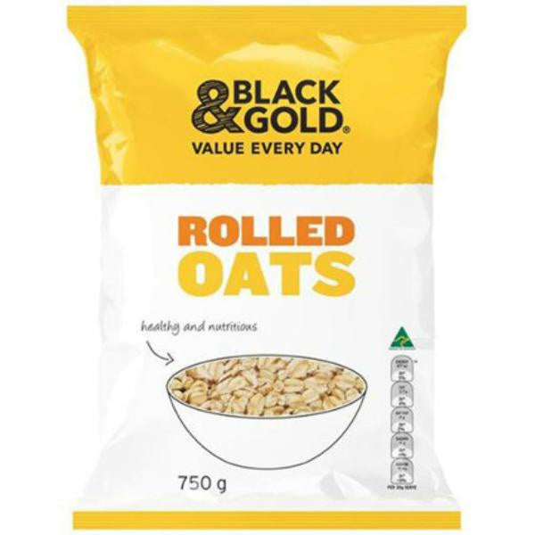 Black & Gold Rolled Oats 750g