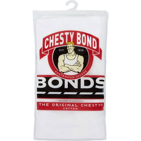 Bonds Singlets Boys Chesty White 3pk