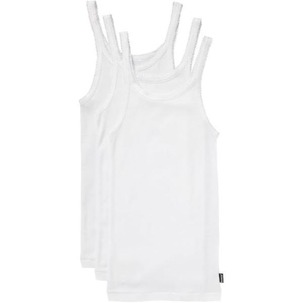 Bonds Singlets Girls Teena White 3pk