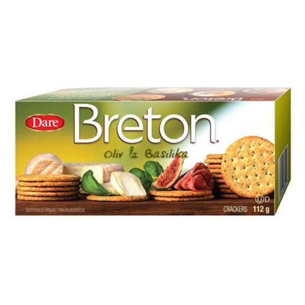 Breton Biscuit Basil & Olive 112g