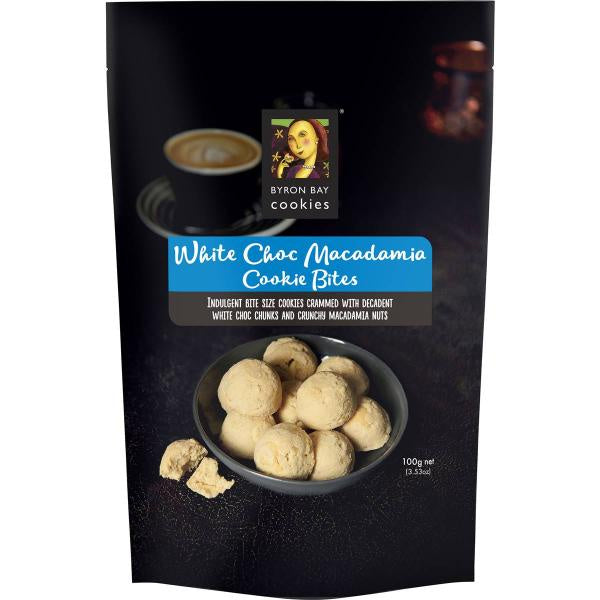 Byron Bay White Chocolate Macadamia Cookie Bites 100g