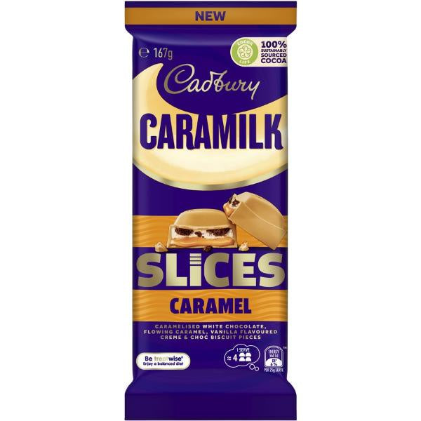 Cadbury Caramilk Caramel Slices Block Chocolate 167g