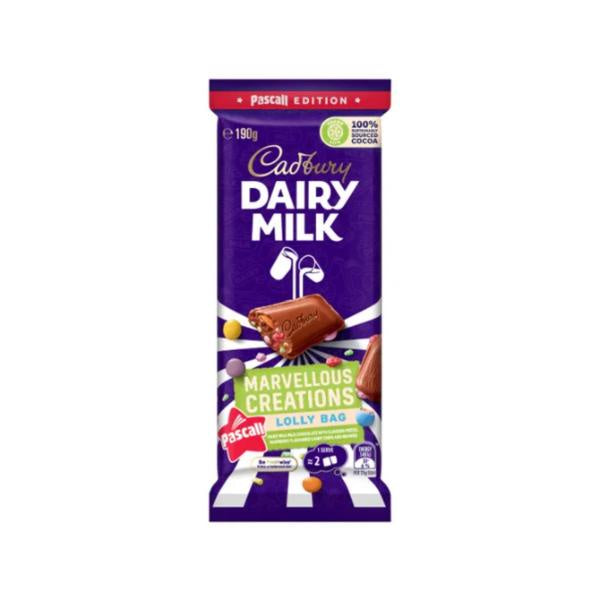 Cadbury Dairy Milk Lolly Bag Block Chocolate 190g