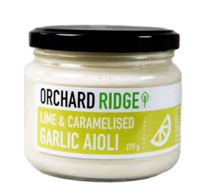 Orchard Ridge Lime & Caramelised Garlic Aioli 270g