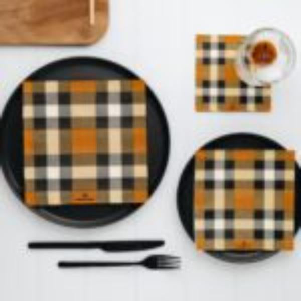 Classic Plaid Cocktail Napkins