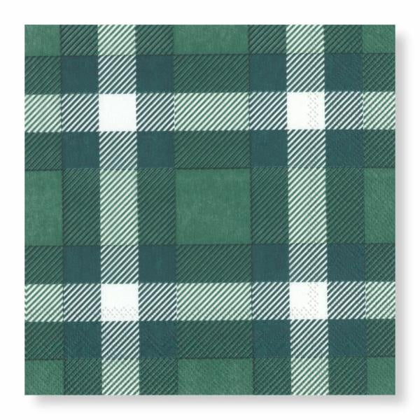 Classic Plaid Green Napkins - Luncheon