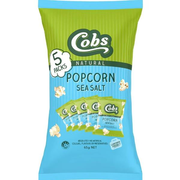 Cobs Natural Popcorn Sea Salt 5 pk