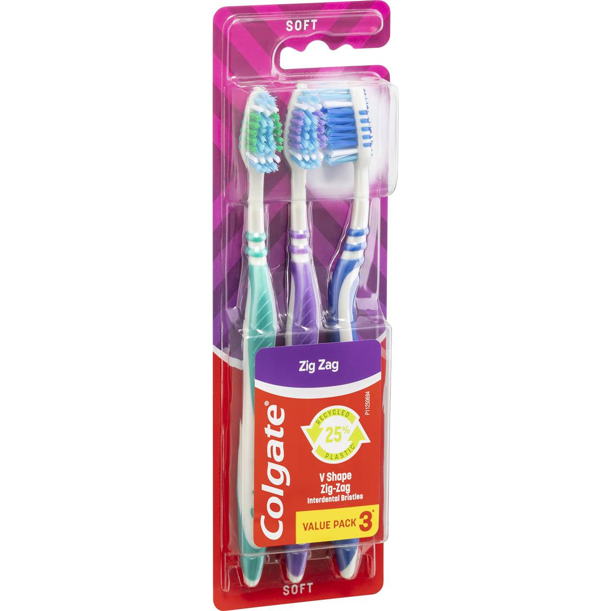 Colgate Zig Zag Flex Soft Toothbrush 3pk