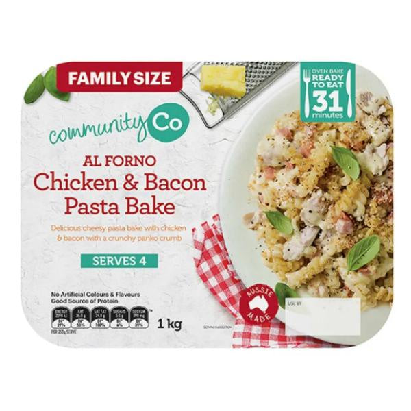 Community Co Chicken & Bacon Pasta Bake 1kg