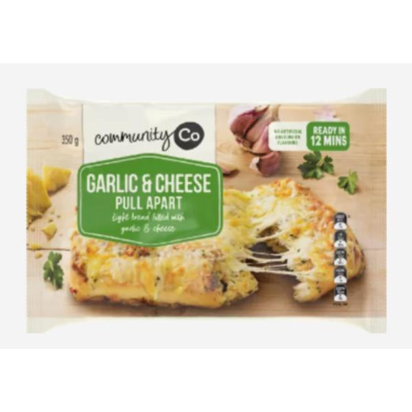 Community Co Garlic & Cheese Bread Pull Apart 350g