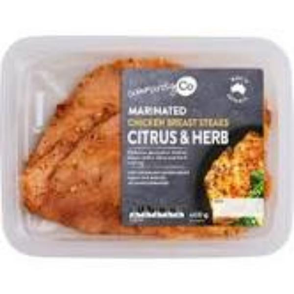 Community Co Marinated Chicken Breast Steaks Citrus & Herbs 400g