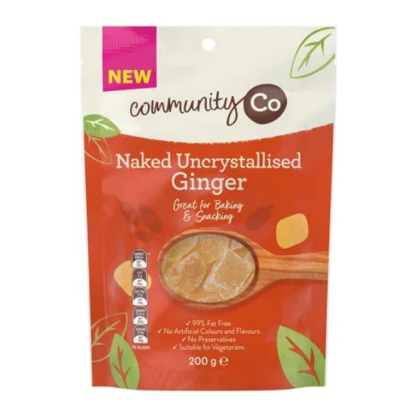 Community Co Naked Uncrystallised Ginger 200g