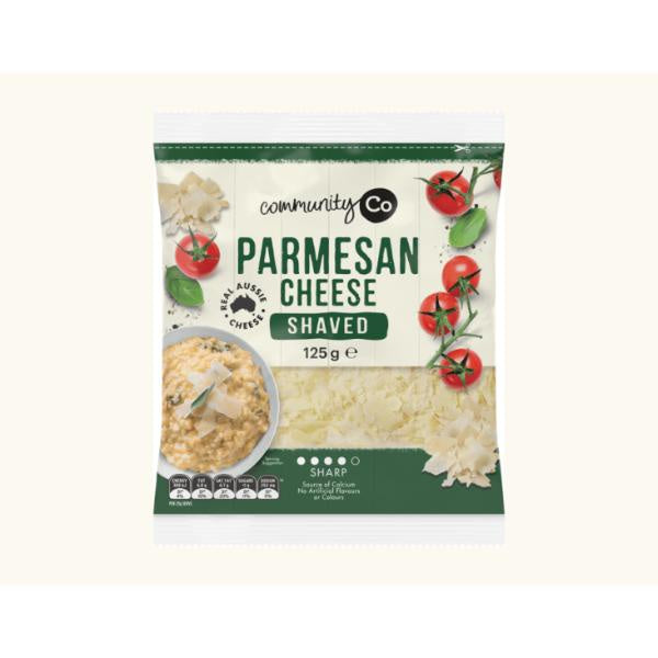 Community Co Shaved Parmesan Cheese 125g