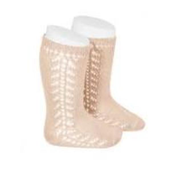 Condor 2569/2 Side Openwork Perle Knee High Sock