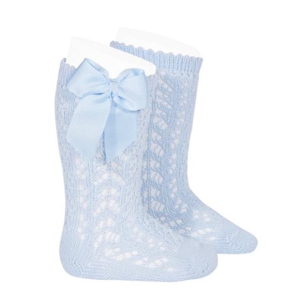 Condor Openwork Knee High Sock With Bow 25192