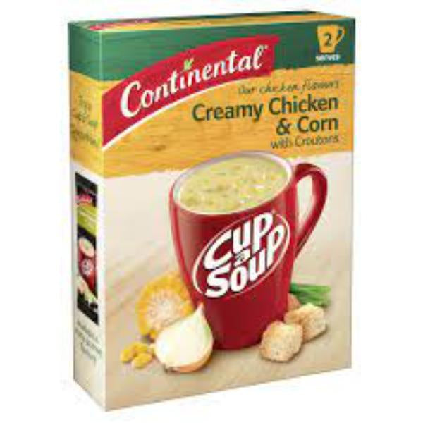 Continental Cup A Soup Creamy Chicken & Corn with Croutons 2pkt 60g