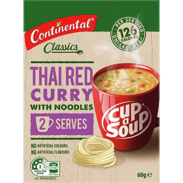 Continental Cup a Soup Thai Red Curry with Noodles 2pk 60g