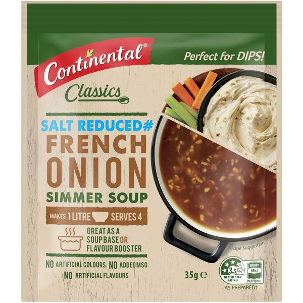 Continental Simmer Soup French Onion Salt Reduced 35g