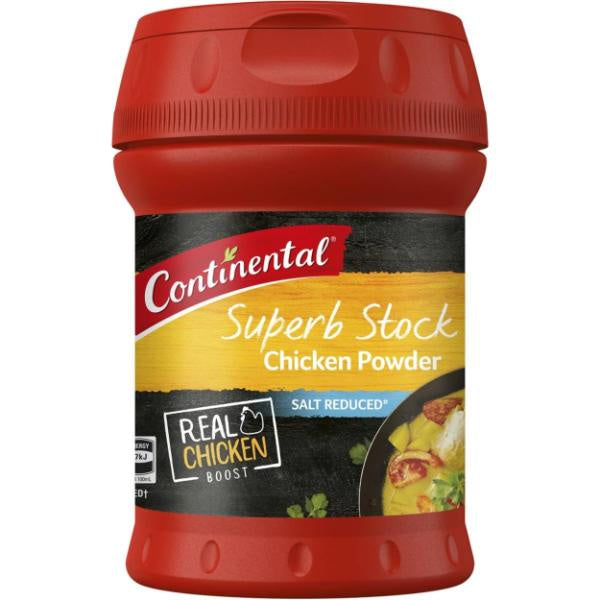 Continental Superb Stock Chicken Powder Salt Reduced 125g