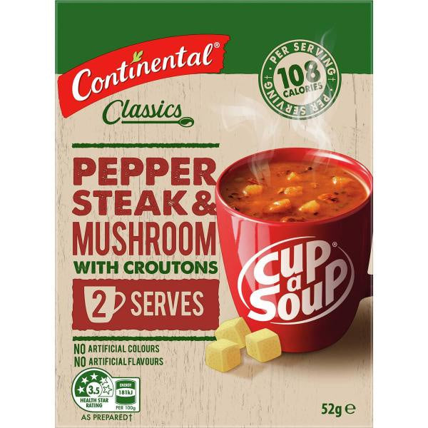 Cup a Soup Pepper Steak & Mushroom with Croutons 52g