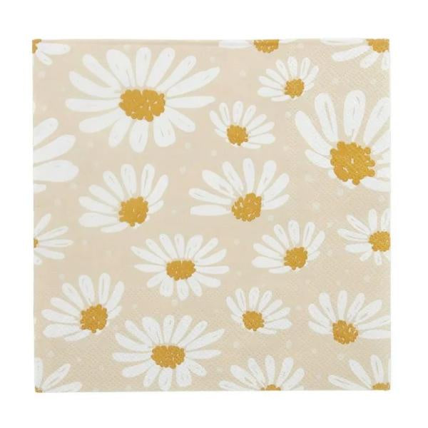 Daisy 20pk 3Ply 33cm Napkin Nude