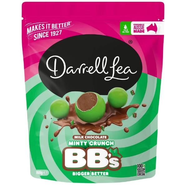 Darrell Lea Minty Chocolate Crunchy Balls 168g