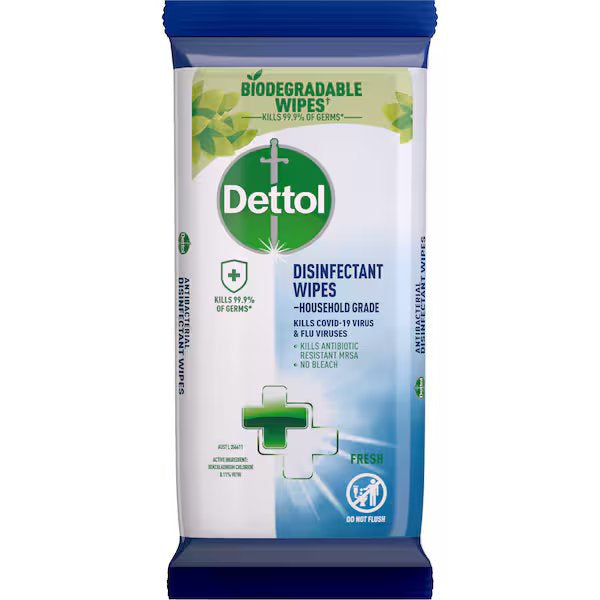 Dettol Fresh Disinfectant Wipes 45pk