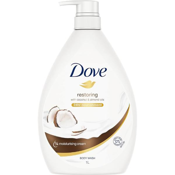 Dove Body Wash Restoring Coconut & Almond 1L