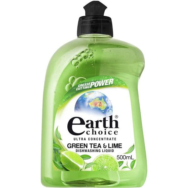 Earth Choice Ultra Conc Dishwash Green Tea & Lime 500ml