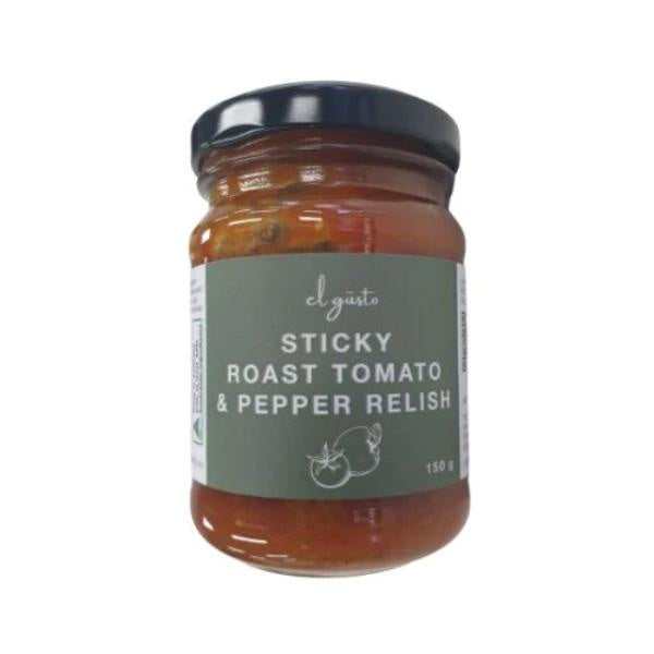 El Gusto Sticky Roast Tomato & Pepper Relish 150g