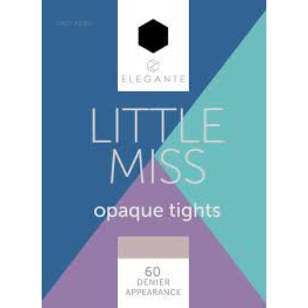 Elegante Little Miss Opaque Tights 60 Denier 7/8 Yr 2pk