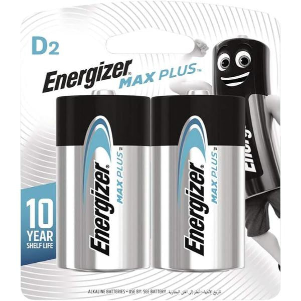 Energizer MAX Plus Advanced D Battery 2pk