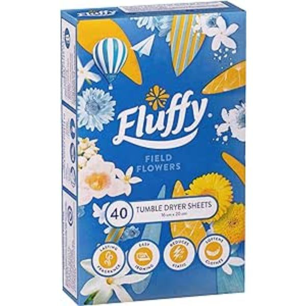 Fluffy Dryer Sheets Field Flowers 40