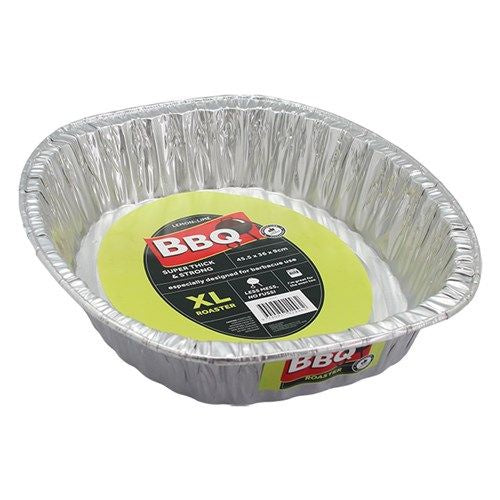 Foil Roasting Tray Oval Heavy Duty 46x36x8.5cm