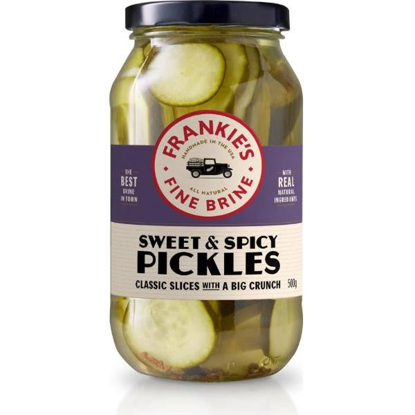 Frankie's Fine Brine Sweet & Spicy Pickle 500g