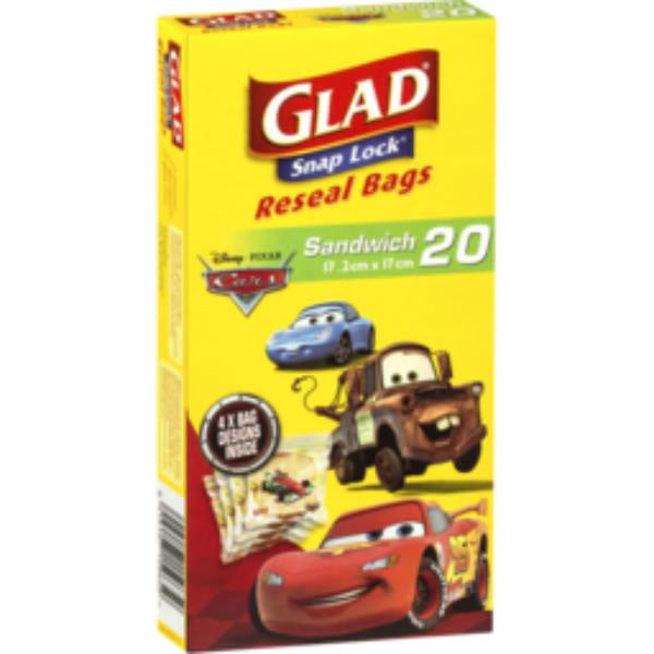 GLAD Snaplock Sandwich Bags 20 pk - Kids Boys